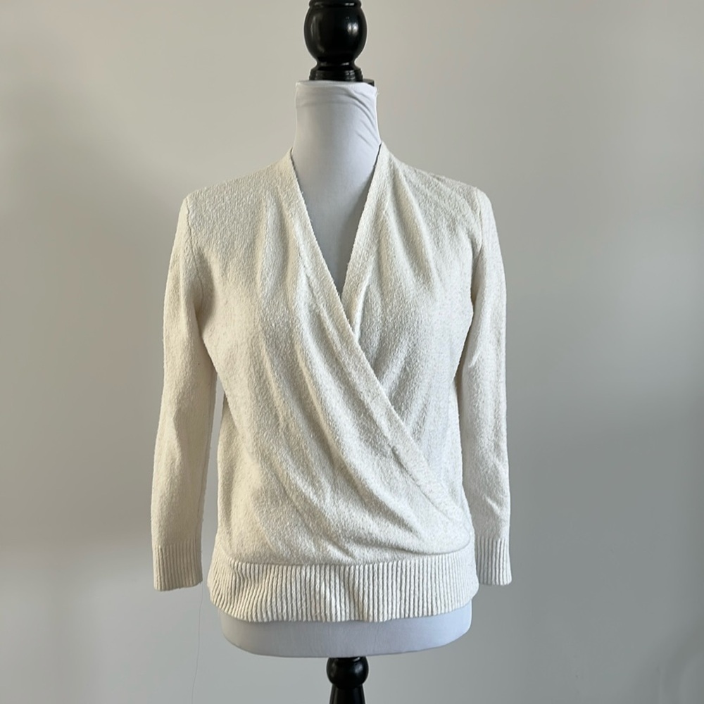 Time and Tru Off-White Sweater Sz SM